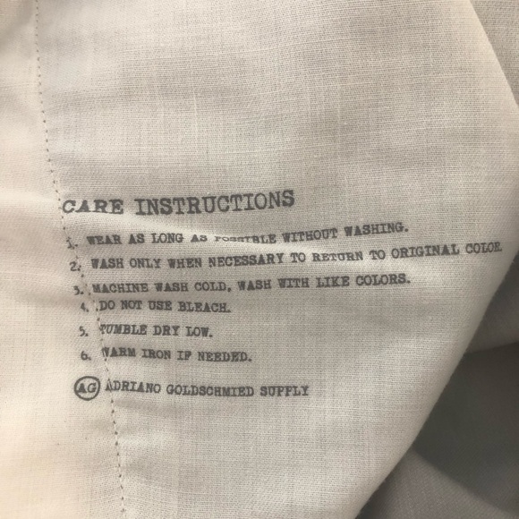 AG Suppply AG Vintage Straight Utility Work Wear Pants Mens 38 Gray Regular Fit - Picture 5 of 12